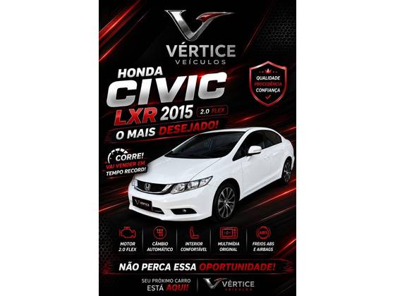 HONDA CIVIC 2.0 LXR 16V FLEX 4P AUTOMÁTICO